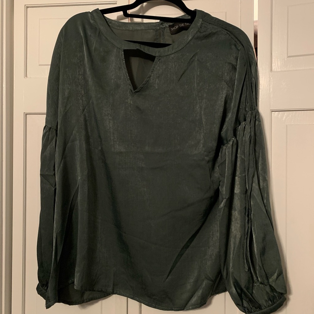 Forest green classy shirt.